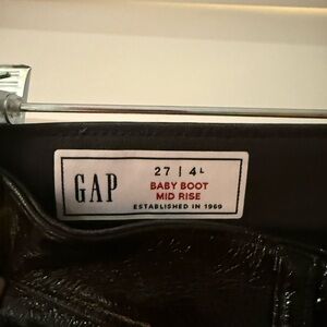 GAP Black Coated Jeans NWT